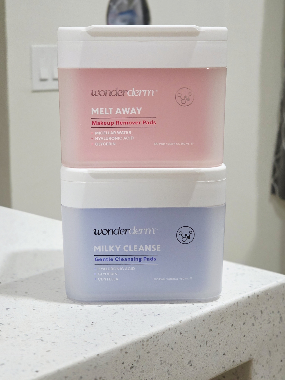 WONDERDERM Melt Away Makeup Cleanser & Remover Pads - X2 Boxes